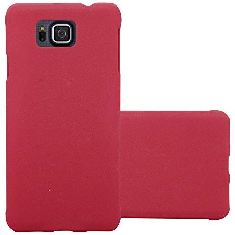 Custodia Compatibile Con Samsung Galaxy Alpha In Frosty Rosso - Hard Case Coperchio Protettivo In Frosted Look Contro I Graffi E Gli Urti - Foto 1
