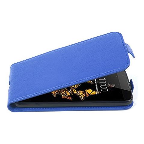 Custodia Compatibile Con Lg K8 2016 In Blu Reale - Coperchio Protettivo In Design Flip Realizzato In Similpelle Testurizzata - Foto 1