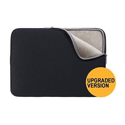 Rainyear 14 Pollici Per Notebook Custodia Protettiva Morbida Fodera Imbottita Copertura Della Chiusura Lampo Sacchetto Di Trasporto Compatibile Con 14 Computer Notebook Tablet Ultrabook Chromebook (nero Versione Aggiornata)  - Foto 1