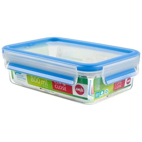 508539 recipiente per cibo Rettangolare Scatola 0,8 L Trasparente 8 pz - Foto 1