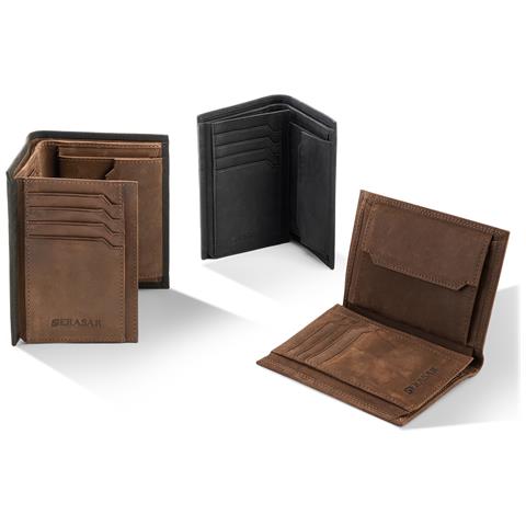 Portafoglio da uomo in pelle premium, ""Vintage"", Marrone - Foto 2
