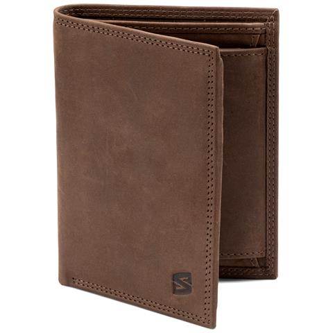 Portafoglio da uomo in pelle premium, ""Vintage"", Marrone - Foto 1