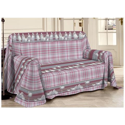 Telo Arredo Multiuso Linea Pensieri Delicati In 100% Cotone Disegno Pecorelle Singolo Rosa - Foto 12