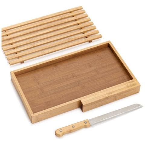 Tagliere Pane + Coltello Completo, 2in1, - Foto 2