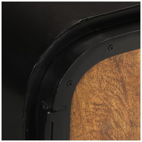 Mobile Porta Tv 110x30x45 Cm In Legno Massello Di Recupero - Foto 10