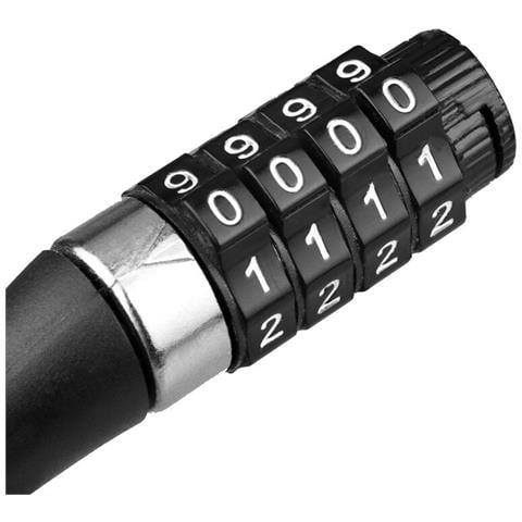 Lucchetto Per Bicicletta Con Lucchetto A Codice 4 Cifre Black - Foto 6