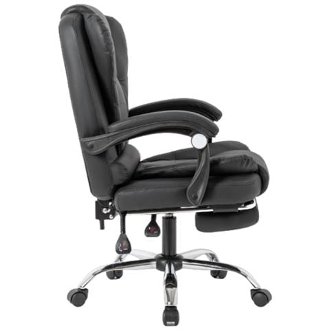 Sedia Da Scrivania Massante Per Videogiocatori Con Poggiapiedi Neri Elite - Foto 5