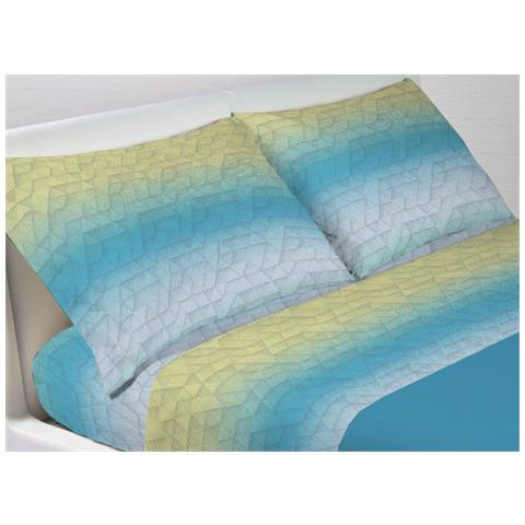 Sacco Copripiumino In 100% Cotone Made Italy Disegno Catena, misuraSingolocoloreVerde