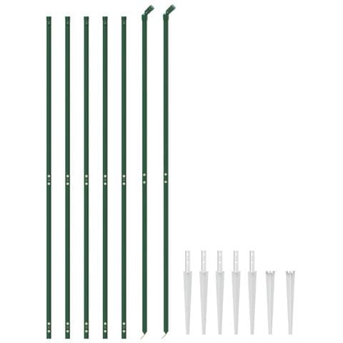 Recinzione Metallica Con Picchetti Ancoraggio Verde 2x10 M - Foto 2