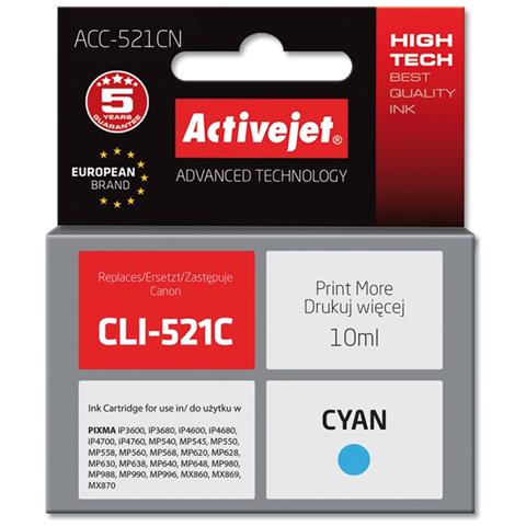 ACC-521CN cartuccia d'inchiostro 1 pz Compatibile Resa elevata (XL) Ciano - Foto 2
