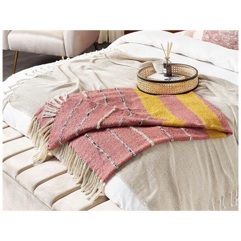 Coperta Naikhu Cotone 130 X 170 Cm Rosso Chiaro - Foto 1
