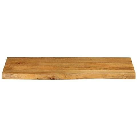 Piano Tavolo 100x40x3,8 Cm Bordi Vivi In Legno Massello Mango - Foto 3