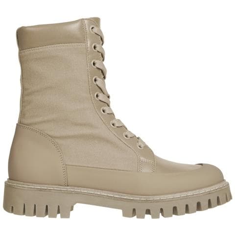 Casual Lace Up Boot Stivaletti Pelle Scarpe Donna Beige Eu 39, Fw0fw06549 Aeg - Foto 1