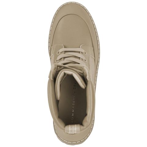 Casual Lace Up Boot Stivaletti Pelle Scarpe Donna Beige Eu 39, Fw0fw06549 Aeg - Foto 3