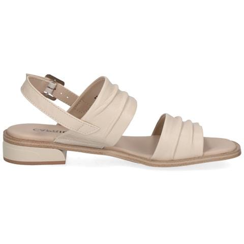 Offwhite Soft Casual Open Sandals Sandali Pelle Scarpe Donna Beige Eu 39, 9-28711-42-144 - Foto 3