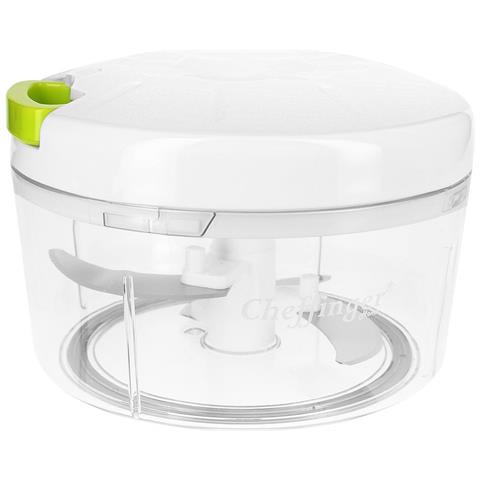 Mini Tritatutto Manuale Compatto Capacità 0,6 L Colore Bianco - Foto 1