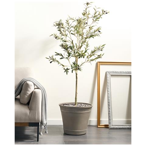 Vaso Per Piante Cistus Materiale Sintetico 44 Cm Grigio - Foto 1