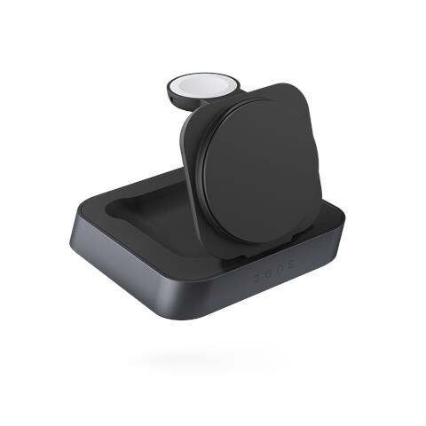 Nightstand Charger Pro 2 Cuffie, Smartphone, Orologio intelligente Nero AC Carica wireless Ricarica rapida Interno - Foto 1