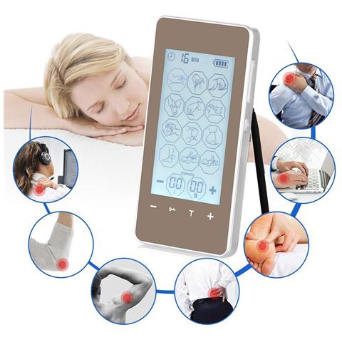 Ems Elettrostimolatore Muscolare Mhd-12cmp Portatile. 15 Modalità, 40 Intensità, 2 Canali Duali. Dimensioni Compatte, Alimentazione A Batterie. - Foto 2