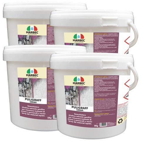 Puligraff Crema 5kgx4pz - Smacchiatore Per Graffiti, Inchiostri, Pennarelli - Foto 1