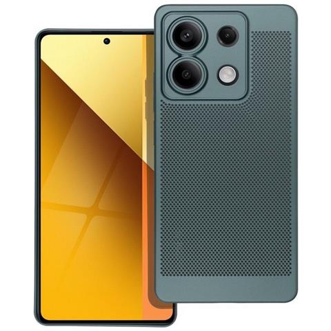 Custodia Back Cover Shell Rigida Antiscivolo Traforata Per Xiaomi Redmi Note 13 5g Green - Foto 1