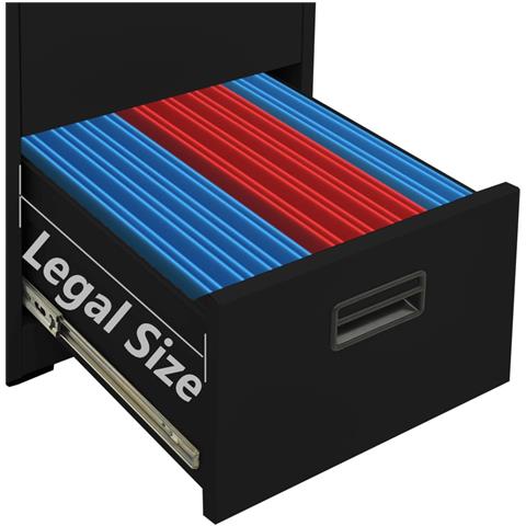 Schedario Nero 46x62x133 Cm In Acciaio - Foto 8