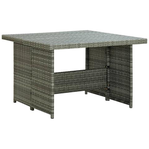 Lusso Casadino - Set Divani Da Giardino 6 Pz Con Cuscini In Polyrattan Grigio - Foto 8