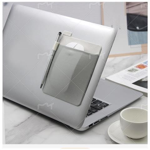 Custodia Per Mouse Per Laptop - Manicotto In Tessuto Lycra Adesivo Grey - Foto 1