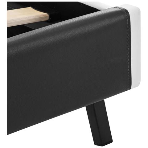 Giroletto Con Led Grigio In Similpelle 120x200 Cm - Foto 8