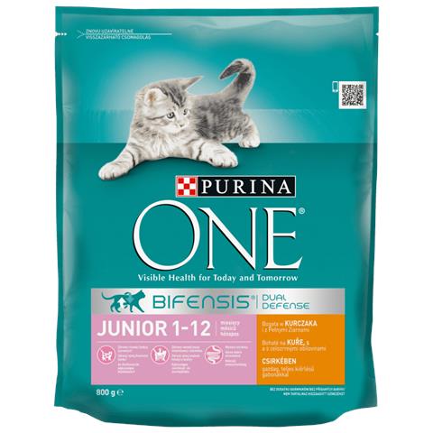 ONE Junior cibo secco per gatti 800 g Gattino Pollo - Foto 1