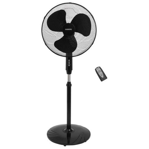 Ventilatore A Piantana - 45 W - Ø 44 Cm - 3 Velocità - Oscillante - Basculante - Nero - Foto 1