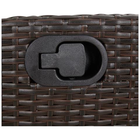 Sedie Reclinabili Giardino 2pz con Cuscini Marrone Polyrattan - Foto 9