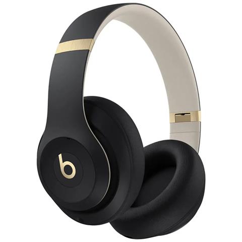 Cuffie Bluetooth Circum Auricolare Studio Pro Con Riduttore Di Rumore Anc, Nero / Oro - Foto 1