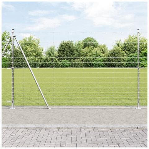 Recinzione Metallica Saldato con Base in Cemento 50 x 1,5 m - Foto 2
