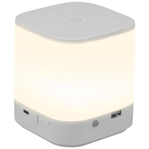 Lampada Da Tavolo A Led, Dimmerabile Al Tocco, Lampada Da Tavolo Bianca, Lampada Da Comodino Ricaricabile Tramite Usb Con(1800mah) - Foto 1