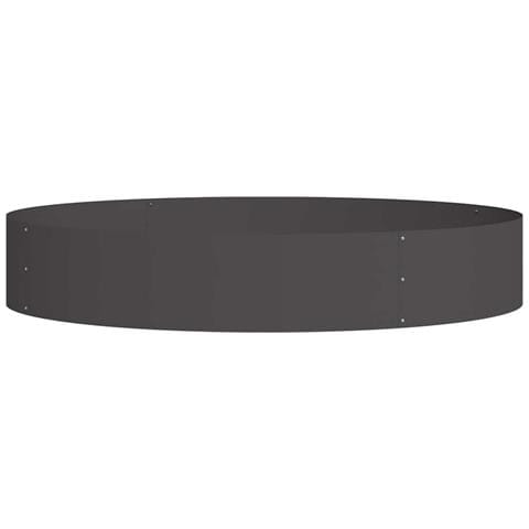 Vaso da giardino Nero 120 x 120 x 20 cm Acciaio - Foto 1