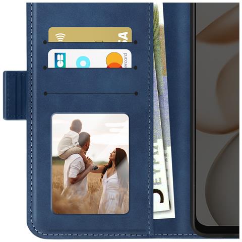 Custodia A Libro Per Honor 400 Smart Con Portacarte Rimovibile E Funzione Stand - Foto 2