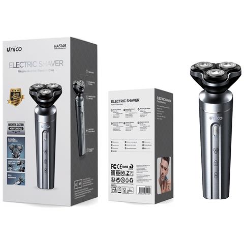 Ha5146 Rasoio Elettrico 3 Testine Ricaricabile Barba Uomo Ipx6 600mah - Foto 1