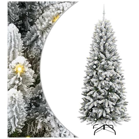 Albero di Natale artificiale con 300 LED Bianco 240 cm - Foto 1