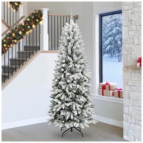 Albero di Natale artificiale con 300 LED Bianco 240 cm - Foto 2