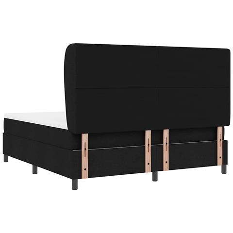Letto a molle con materasso Nero 180 x 200 cm Tessuto - Foto 9