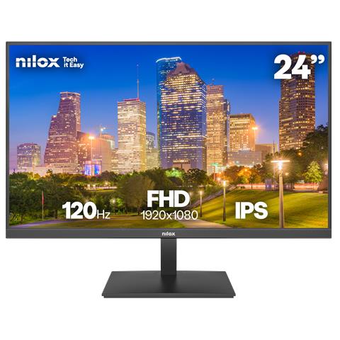 Nilox MONITOR 24 IPS 120 HZ HDMI Y DP, 61 cm (24"), 1920 x 1080 Pixel, Full HD, 4 ms, Nero - Foto 1