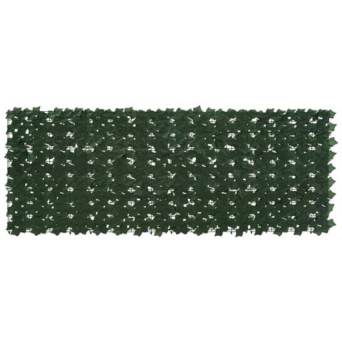 Schermo per balcone con foglie Verde Scuro 200 x 75 cm - Foto 1