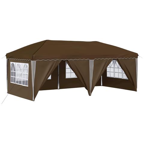 Tenda per feste a pop-up 575 x 288 x 245 cm Tortora - Foto 1