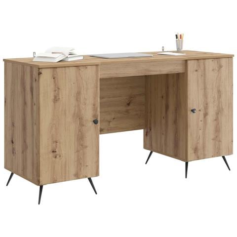 Scrivania con lo scaffale Rovere Artigianale 142,5 x 50 x 75 cm - Foto 2