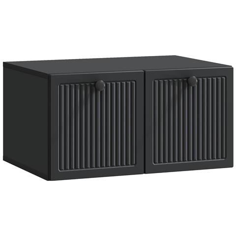 Mobile Porta TV da Muro Nero 59,5 x 41 x 30 cm - Foto 1