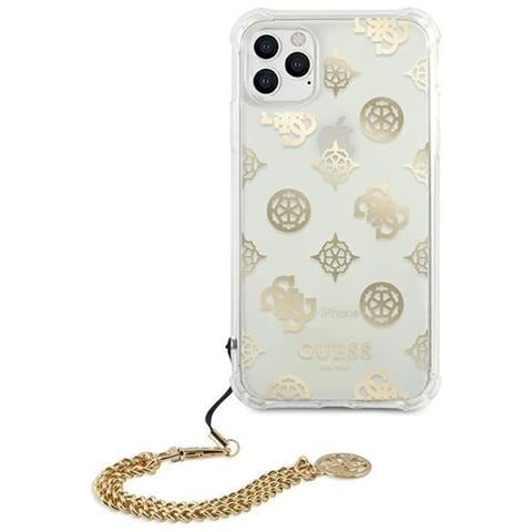 Guess Peony Chain Cover Per Iphone 11 Pro, Colore Oro - Foto 2
