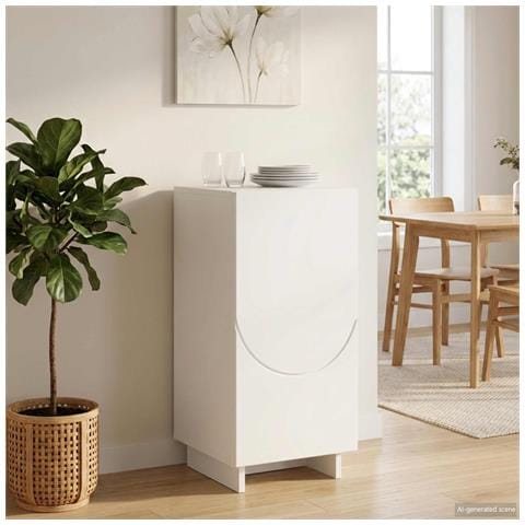 Credenza Bianco 33,5 x 34,5 x 75 cm Legno ingegnerizzato - Foto 2