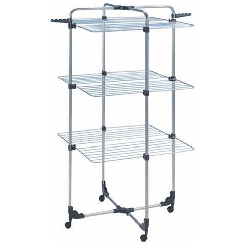 GIMI Stendibiancheria Verticale GIMI MODULAR3 71X71X132H cm 3 Piani acciaio trattato CN11157