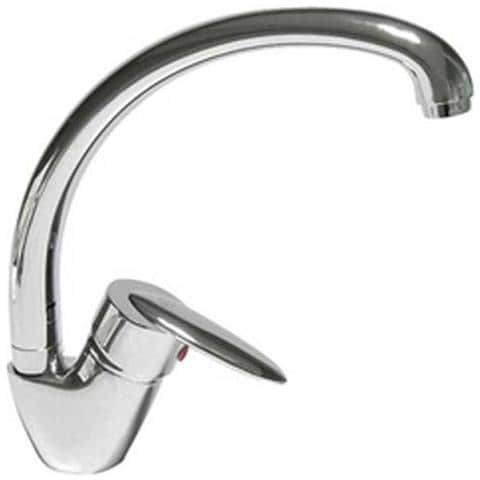 Miscelatore MONOCOMANDO LAVELLO MONOFORO CANNA ALTA COMO CROMATO Cromo - Foto 1